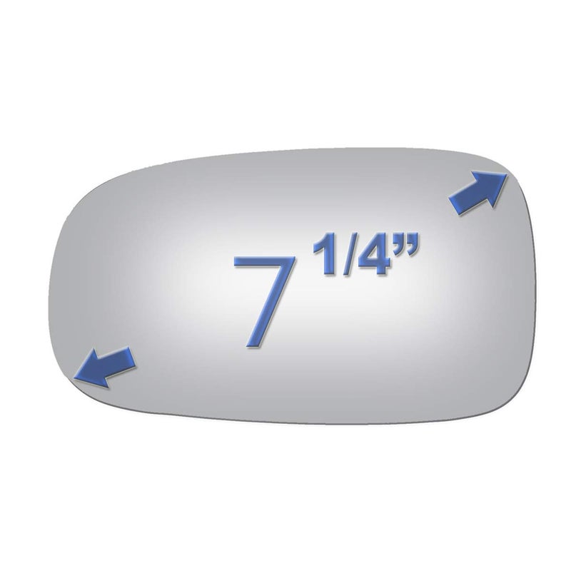 JZSUPER Side Mirror Glass fit for Saab 9-3 9-5 9-3X Driver Left Side View LH Replacement Non Heated Including Adhesive - Image 2